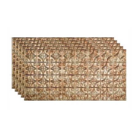 Acoustic Ceiling Products Fasade Traditional Syle No 1 - 48-3/8" x 24-3/8" PVC Glue Up Tile in Bermuda Bronze - PG5017 PG5017